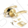 Защелка межкомнатная Apecs 8026-03-GM/G