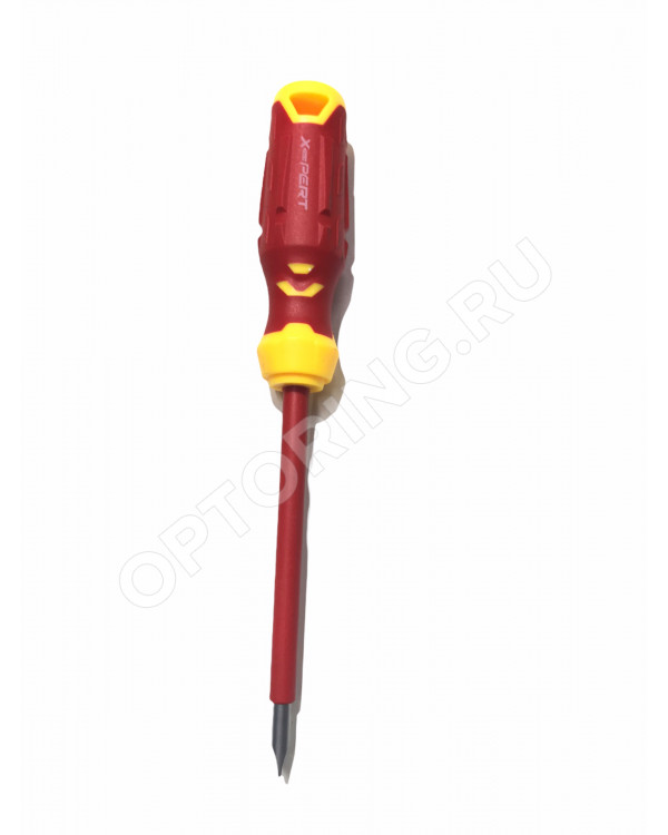 Отвертка X-pert 6*125 мм диэлектрическая шлицевая, пластиковая ручка XP-0311