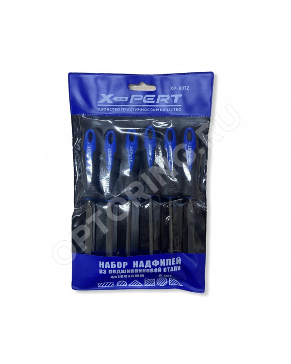 Набор надфилей X-pert 0072 160*4*6 мм 6 шт. большие