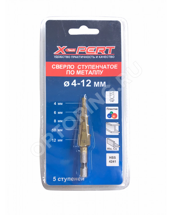 Сверло ступенчатое Spark 4-12 мм