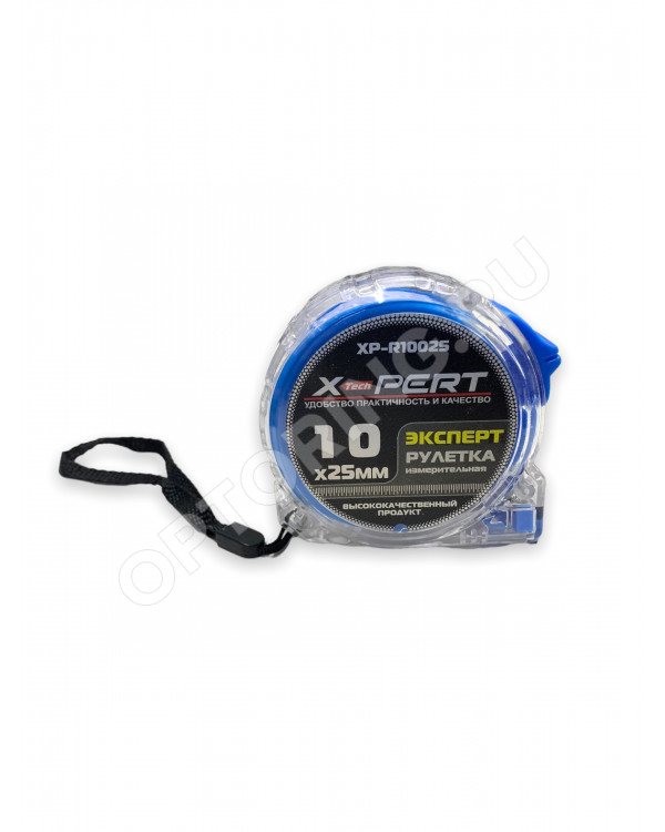 Рулетка X-Pert 5019 10м*25 пластик. ударопрочный корпус